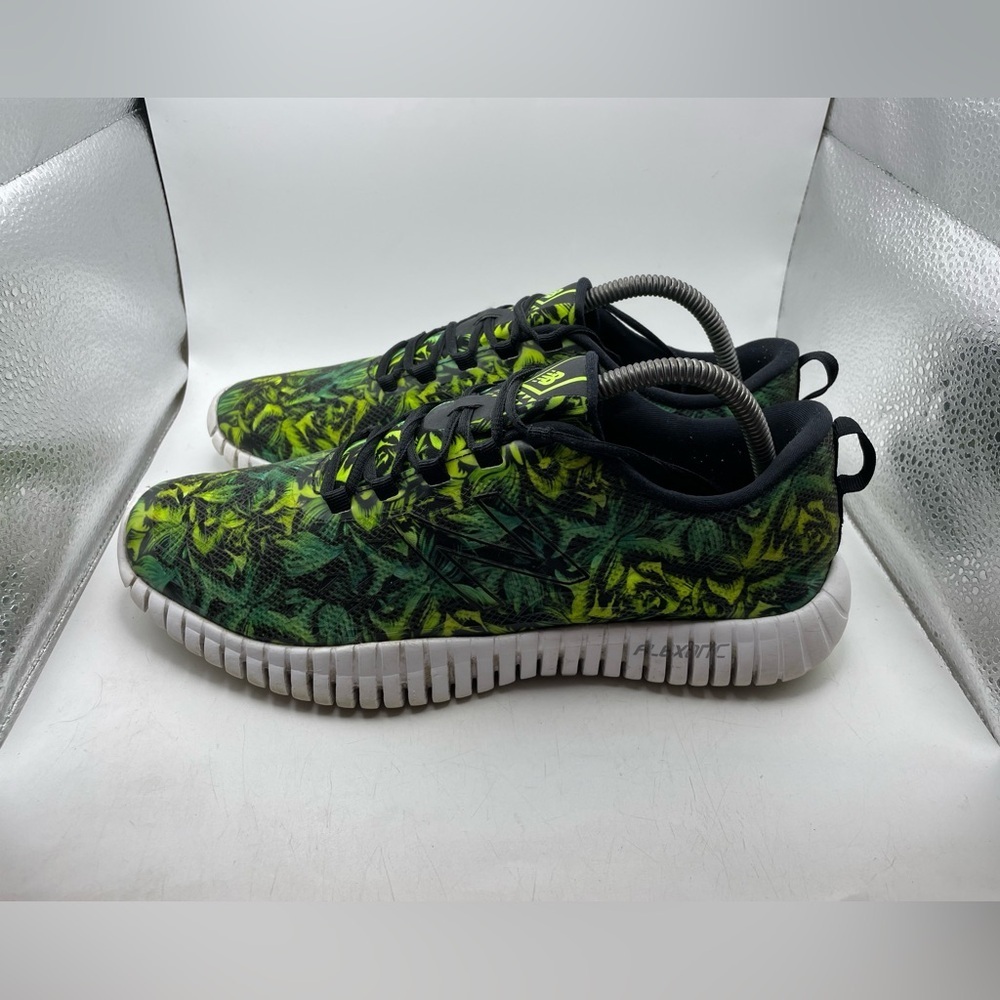 New Balance 99 Tropical Print Green and Black Sneakers size 10